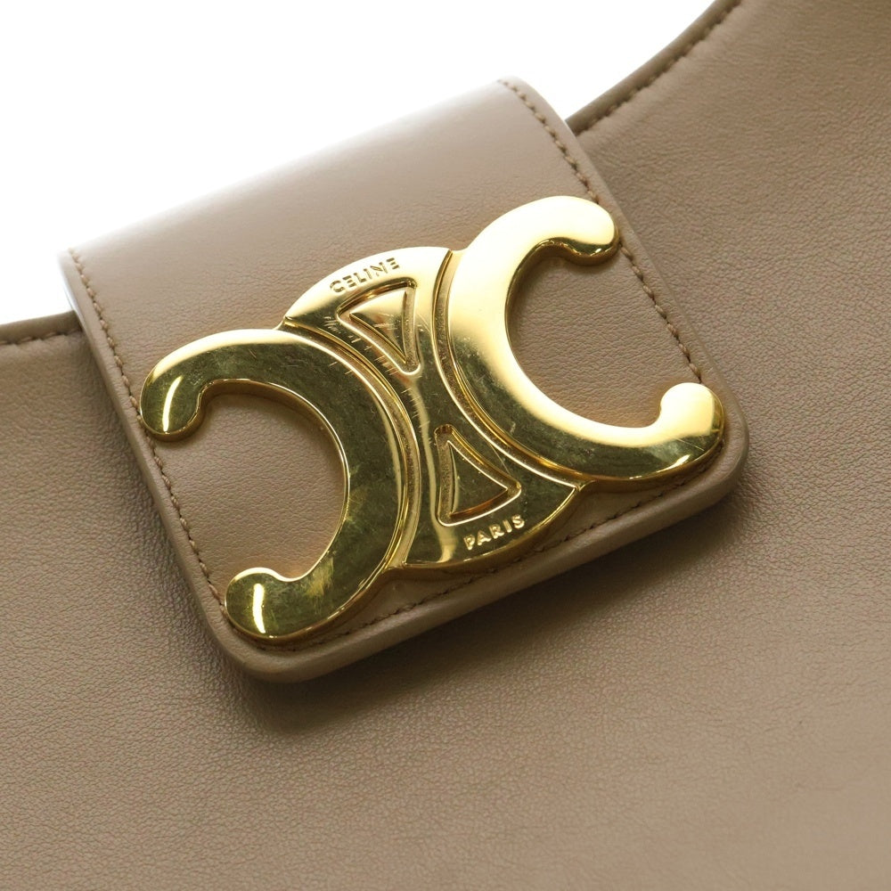 CELINE(セリーヌ) トリオンフ アヴァ レザーワンショルダーバッグ ベージュ レディース