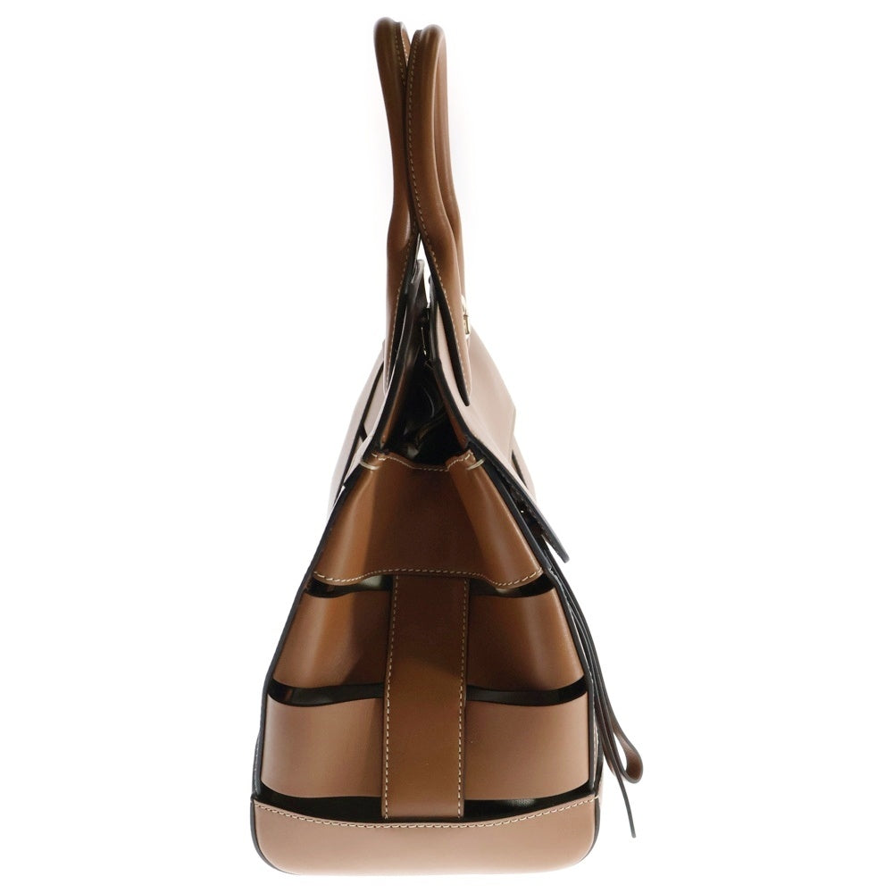 FERRAGAMO(フェラガモ) ガンチーニ スタジオ レザー 2WAY ハンド ショルダーバッグ ブラウン