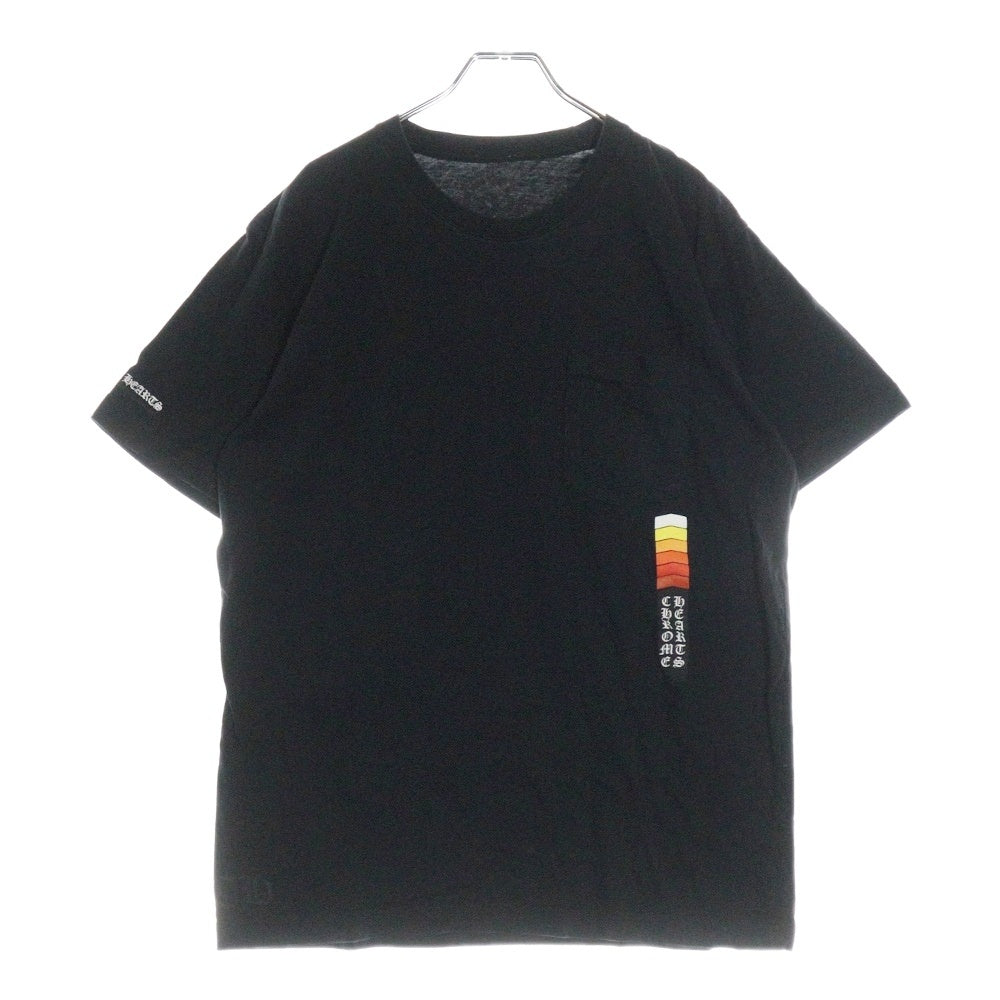 CHROME HEARTS(クロムハーツ) Neon Bar Logo ネオンバー ロゴ バックプリント 半袖 ポケットTシャツ カットソー ブラック