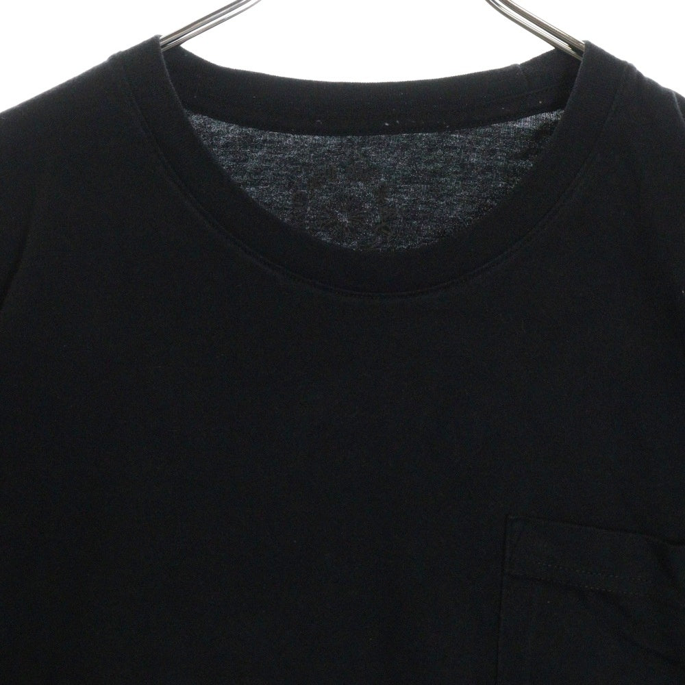 CHROME HEARTS(クロムハーツ) Neon Bar Logo ネオンバー ロゴ バックプリント 半袖 ポケットTシャツ カットソー ブラック