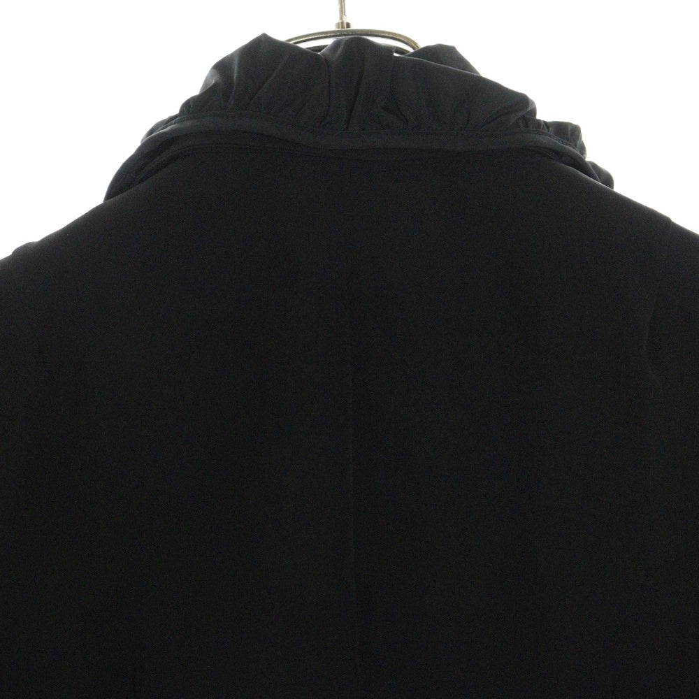 MONCLER(モンクレール) ドッキング ナイロン切り替え テーラードカラー ジップアップジャケット ブラック レディース 45117