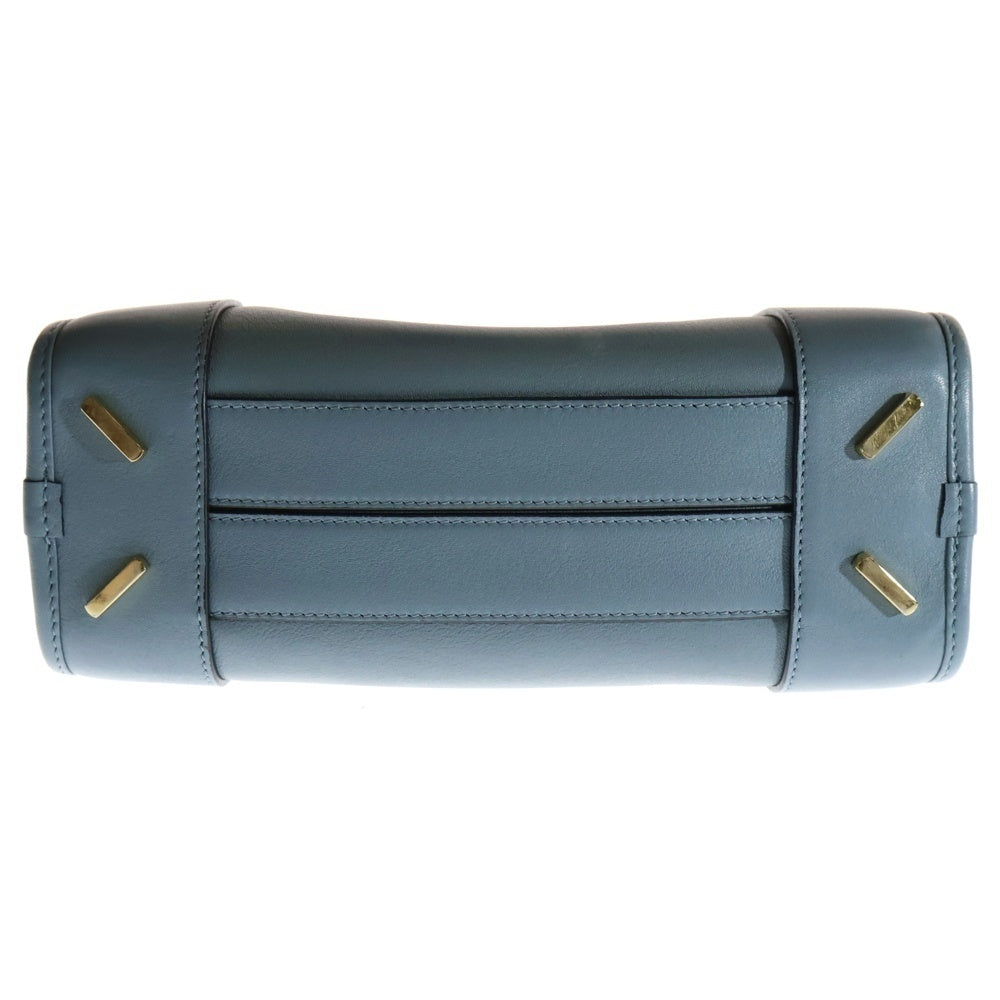 LOEWE(ロエベ) アマソナ23 アナグラムロゴ ソフトグレインカーフレザー 2WAY ハンド ショルダーバッグ ブルー