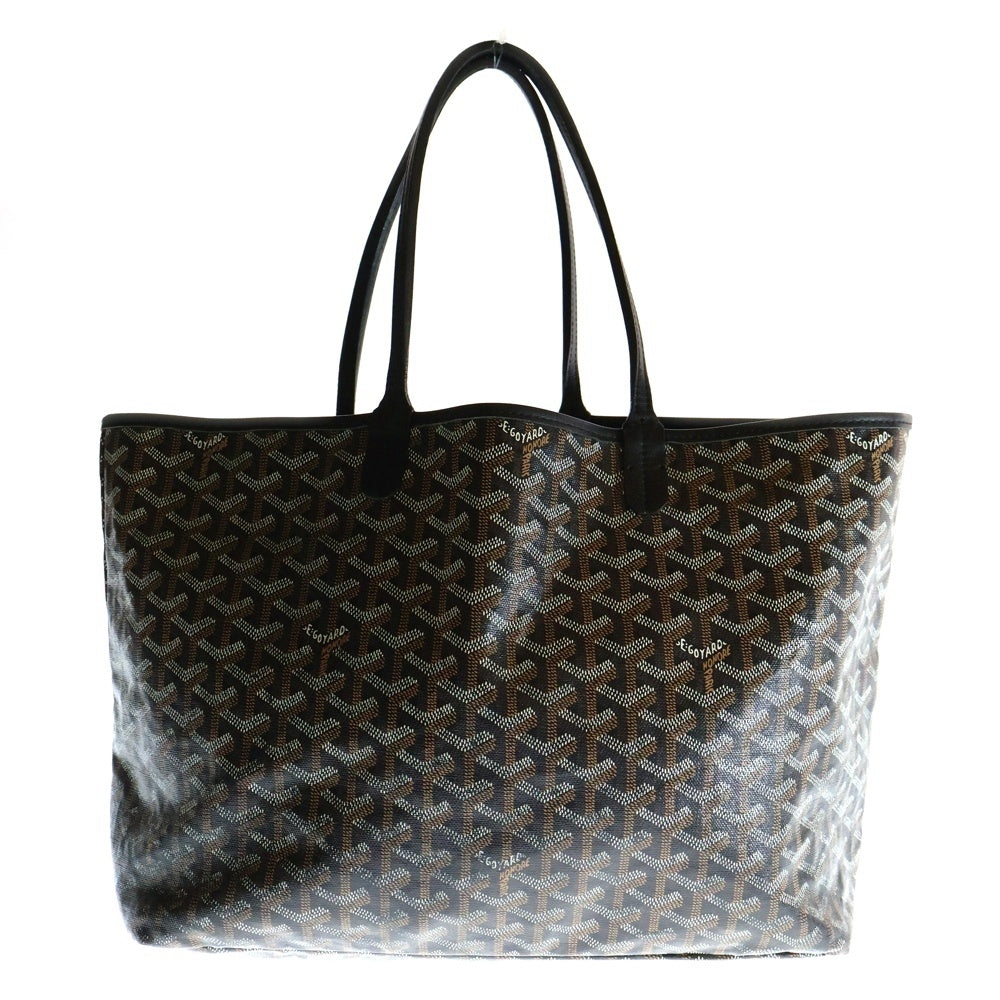 GOYARD(ゴヤール) サンルイPM トートバッグ ハンドバッグ ブラック×ブラウン PVCレザー