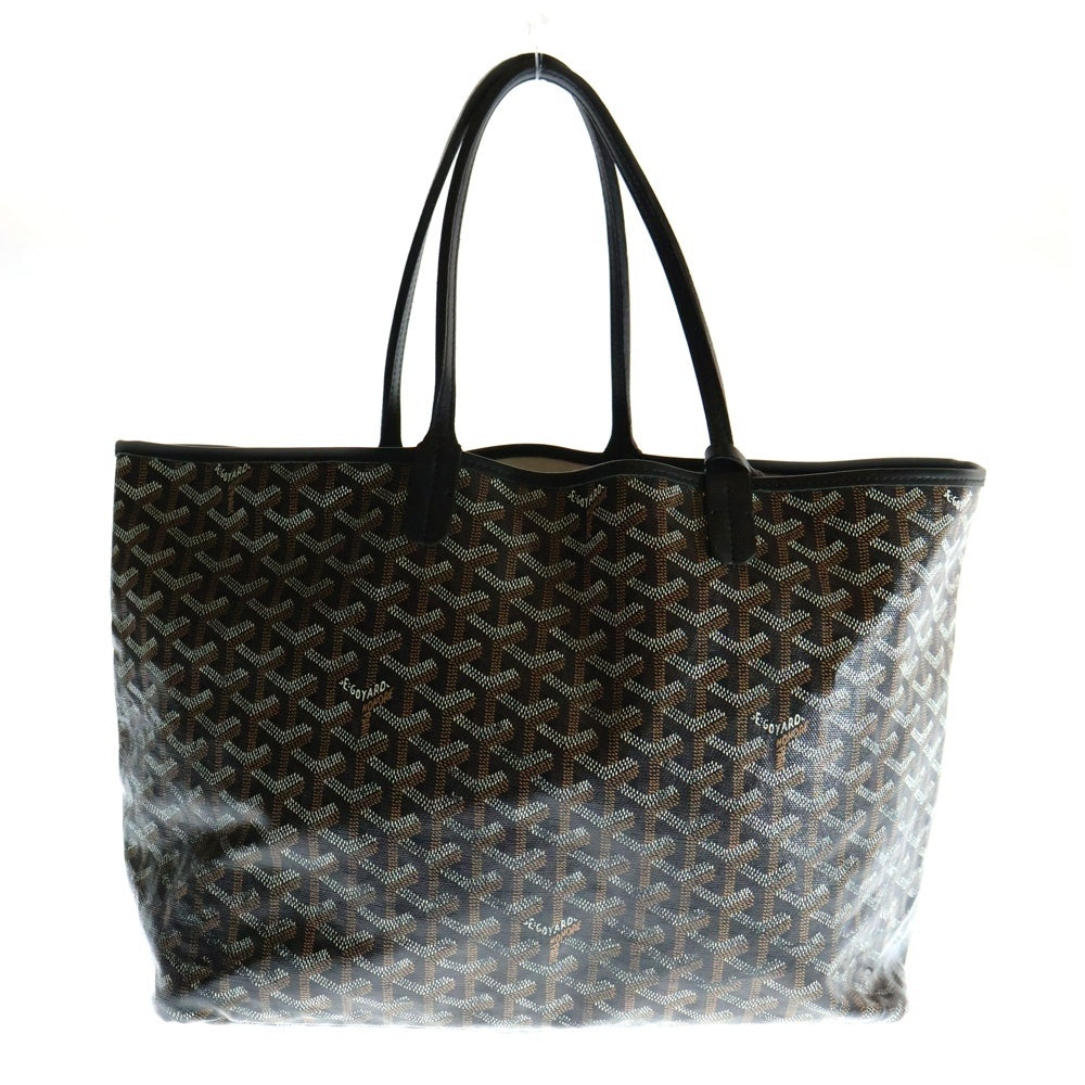 GOYARD(ゴヤール) サンルイPM トートバッグ ハンドバッグ ブラック×ブラウン PVCレザー