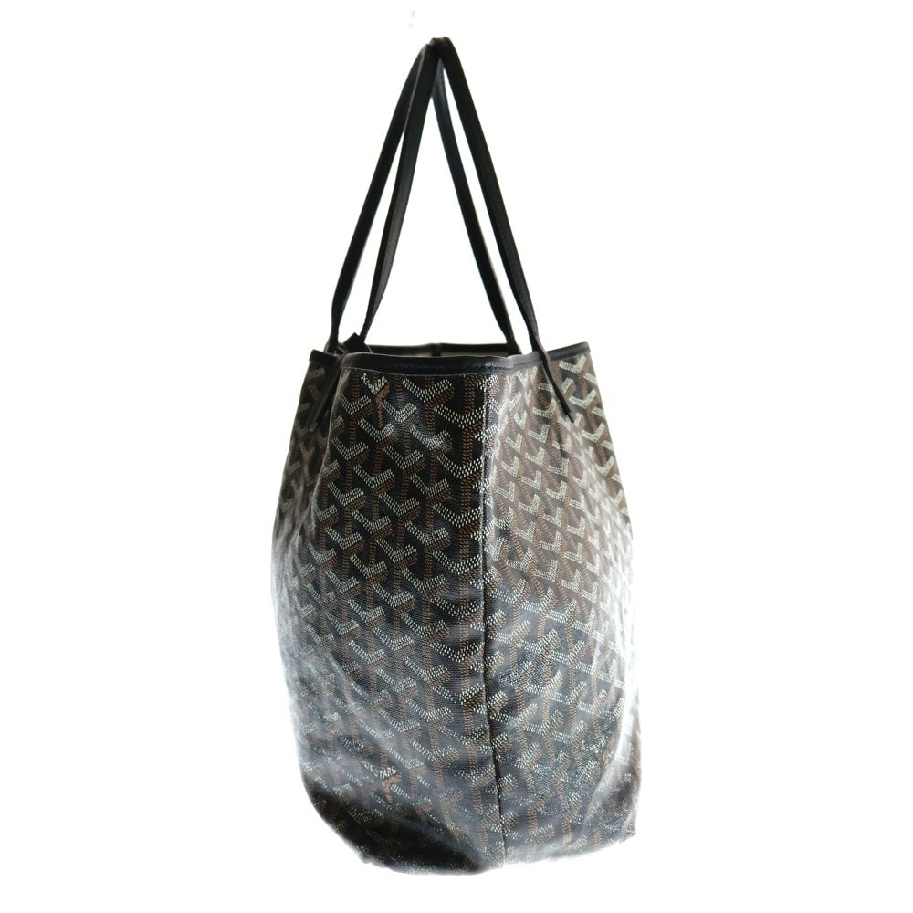 GOYARD(ゴヤール) サンルイPM トートバッグ ハンドバッグ ブラック×ブラウン PVCレザー