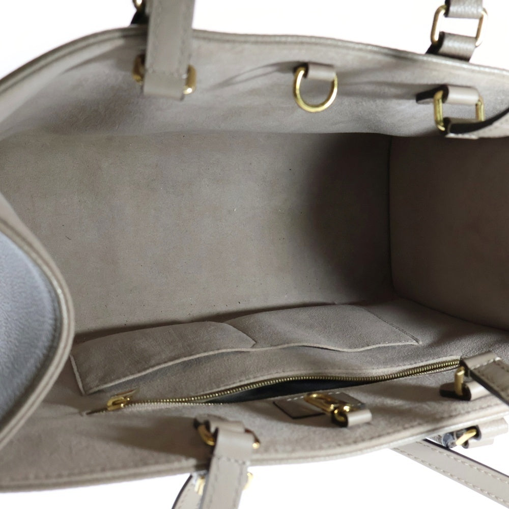 LOUIS VUITTON(ルイヴィトン) オンザゴーMM モノグラム アンプラントトゥルトレール クレーム レザー トートバッグ ベージュ M45494 RFID