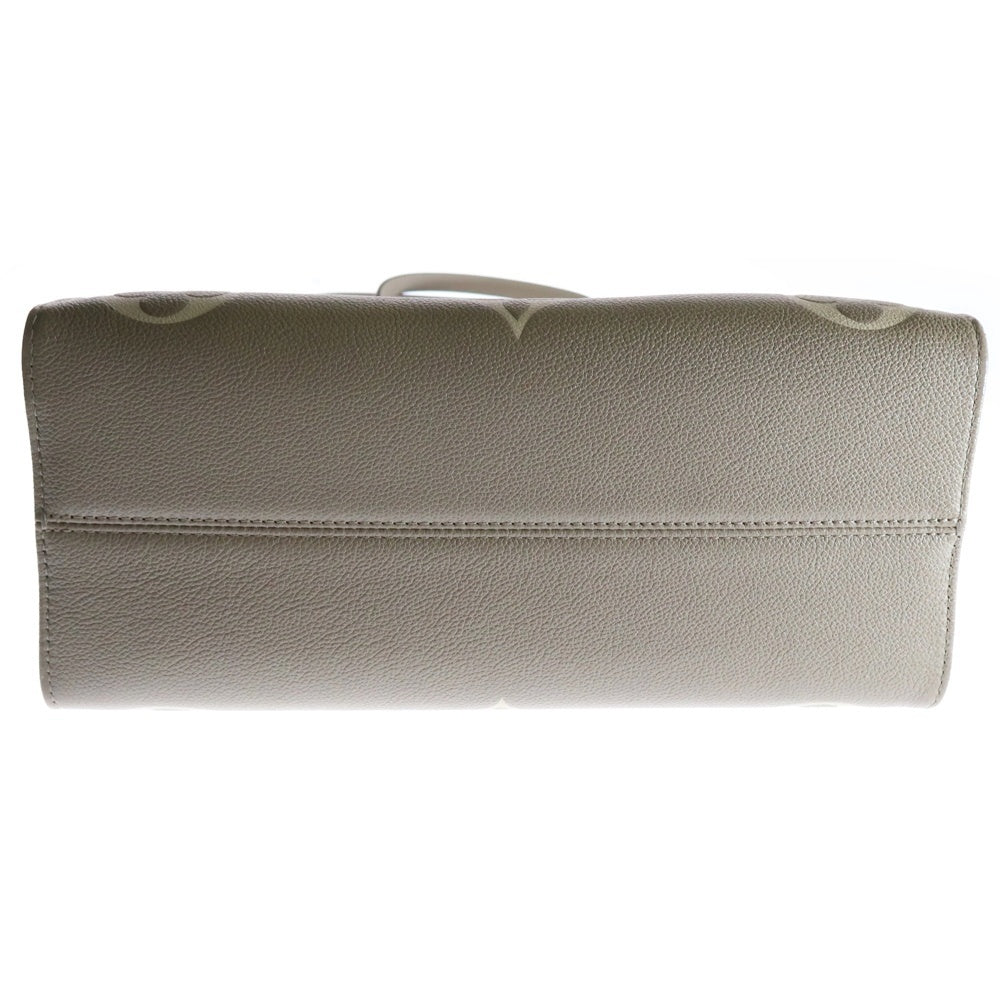 LOUIS VUITTON(ルイヴィトン) オンザゴーMM モノグラム アンプラントトゥルトレール クレーム レザー トートバッグ ベージュ M45494 RFID