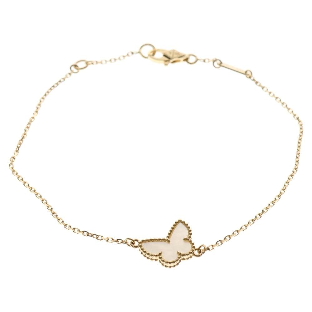 Van Cleef & Arpels(ヴァンクリーフアンドアーペル) スイートアルハンブラ パピヨン マザーオブパール ブレスレット Au750YG イエローゴールド VCARF69000 ジュエリー アクセサリー
