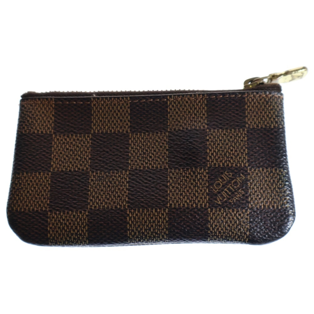 LOUIS VUITTON(ルイヴィトン) ダミエ ポッシェットクレ バッグチャーム ブラウン ゴールド金具 PVC M62658
