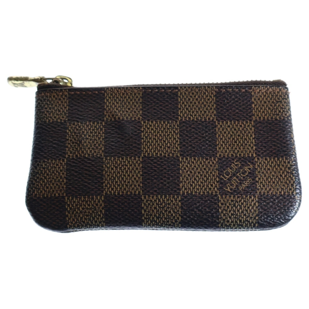 LOUIS VUITTON(ルイヴィトン) ダミエ ポッシェットクレ バッグチャーム ブラウン ゴールド金具 PVC M62658