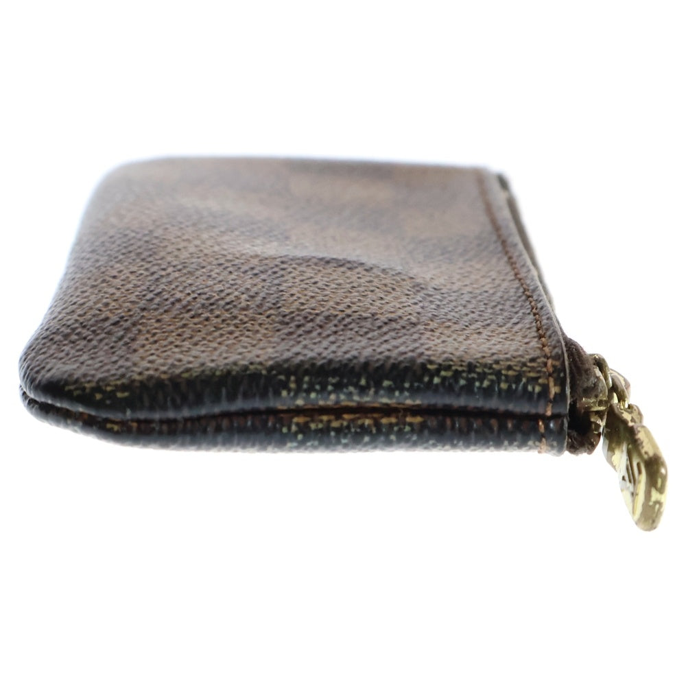 LOUIS VUITTON(ルイヴィトン) ダミエ ポッシェットクレ バッグチャーム ブラウン ゴールド金具 PVC M62658