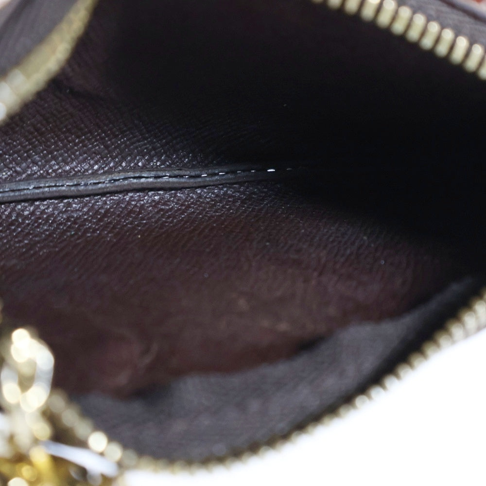 LOUIS VUITTON(ルイヴィトン) ダミエ ポッシェットクレ バッグチャーム ブラウン ゴールド金具 PVC M62658