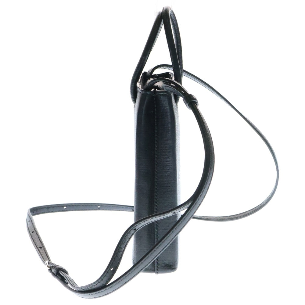 BALENCIAGA(バレンシアガ) SHOPPING PHONE HOLDER ロゴショッピング フォンホルダー ショルダーバッグ ブラック 593826