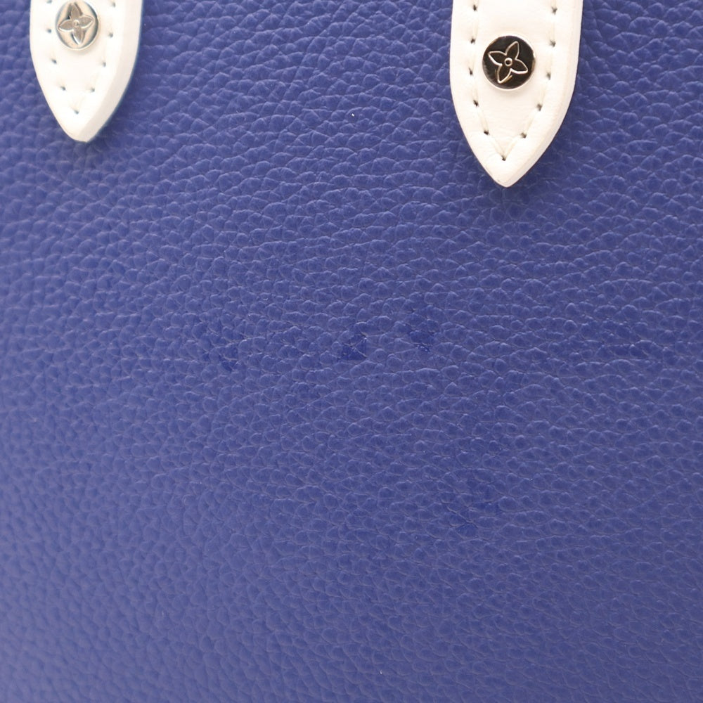 LOUIS VUITTON(ルイヴィトン) 21AW エブリデイLV サックプラ XS 2WAY レザーハンドバッグ ショルダーバッグブルー×ホワイト M80841
