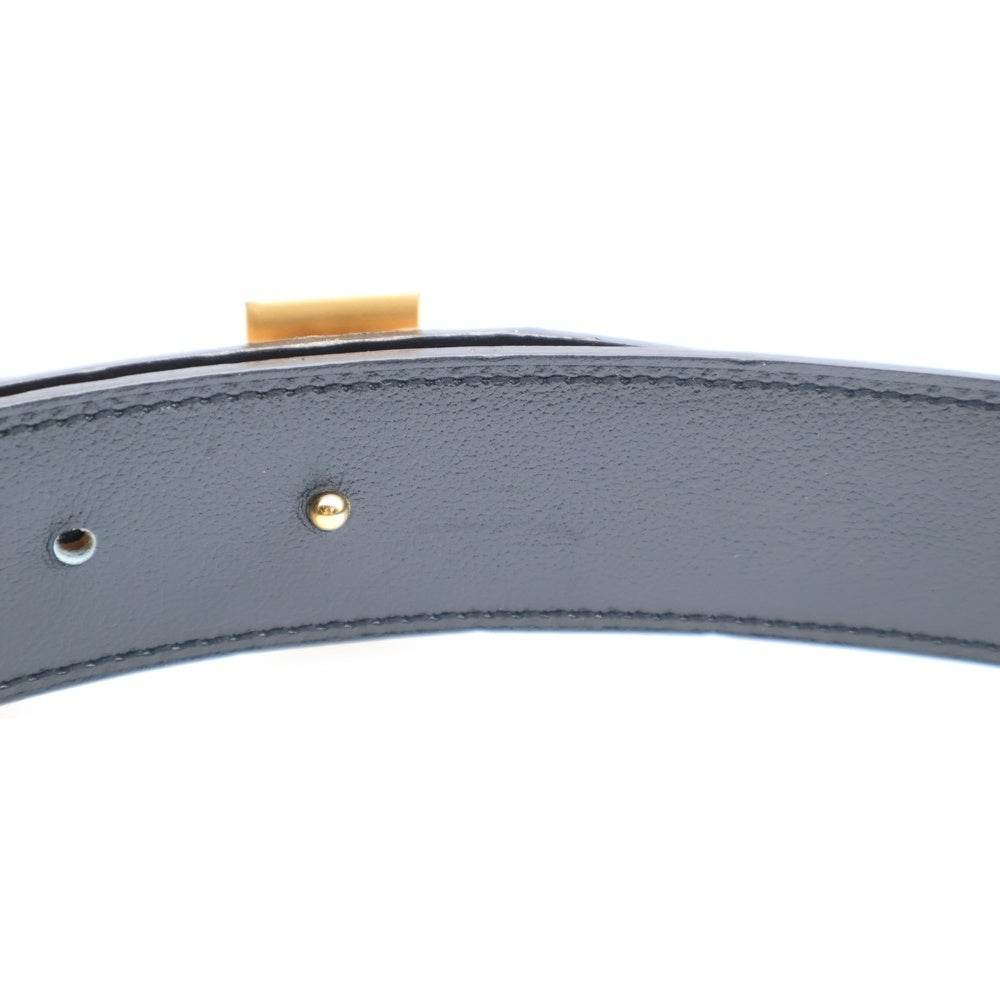 HERMES(エルメス) コンスタンスベルト Hバックル カーフレザー リバーシブル ゴールド金具 ブラウン/ブラック D刻印