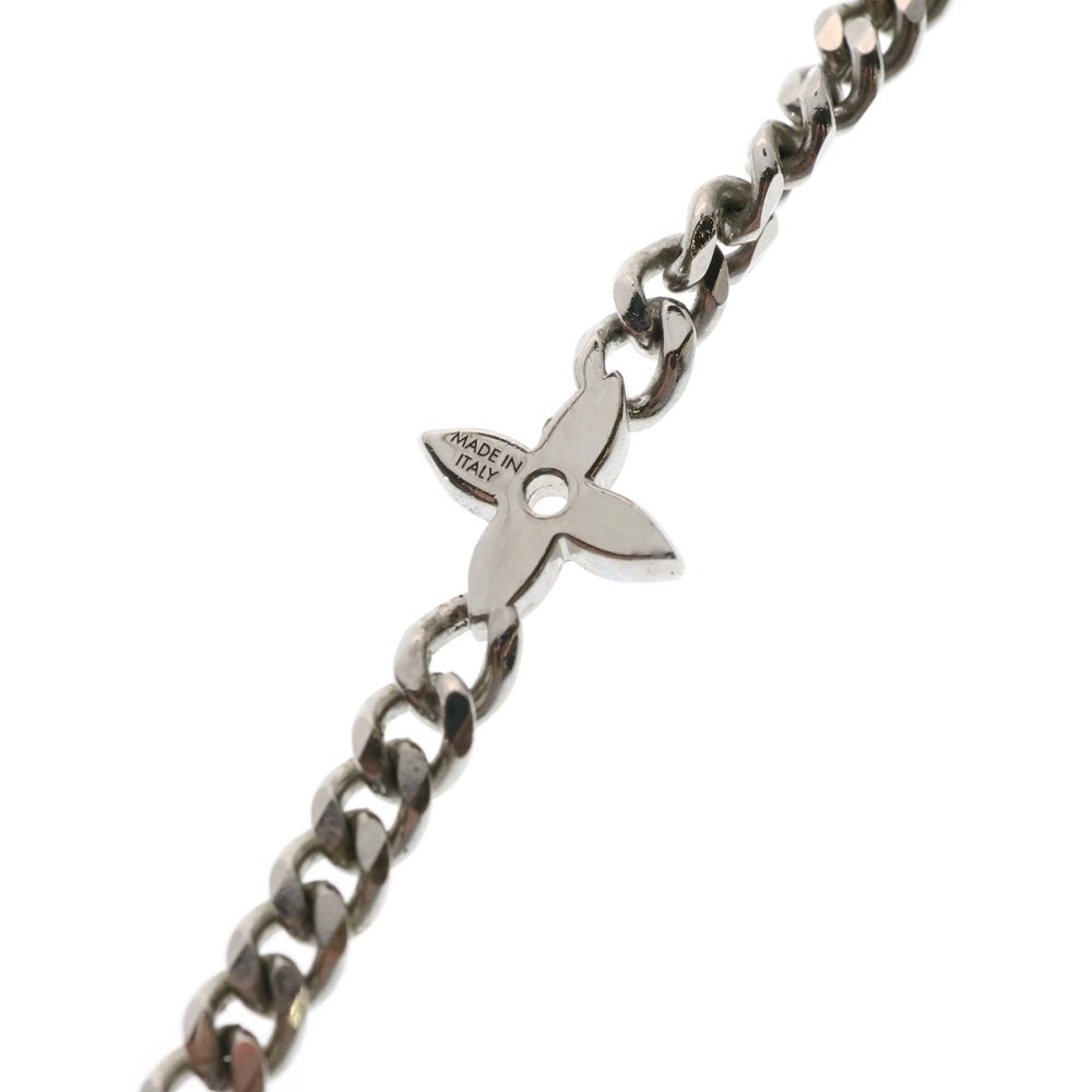 LOUIS VUITTON(ルイヴィトン) モノグラム ロウ ネックレス チェーン ペンダント シルバー SV M01490