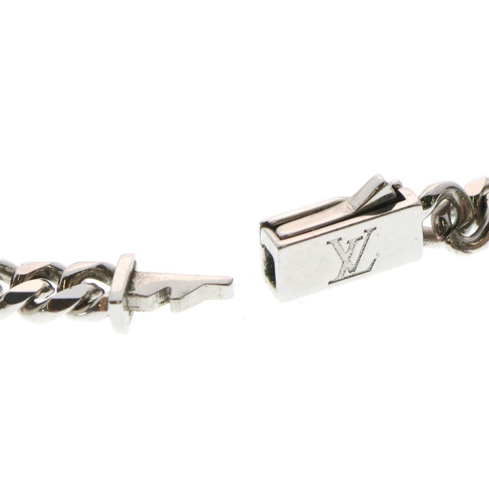 LOUIS VUITTON(ルイヴィトン) モノグラム ロウ ネックレス チェーン ペンダント シルバー SV M01490