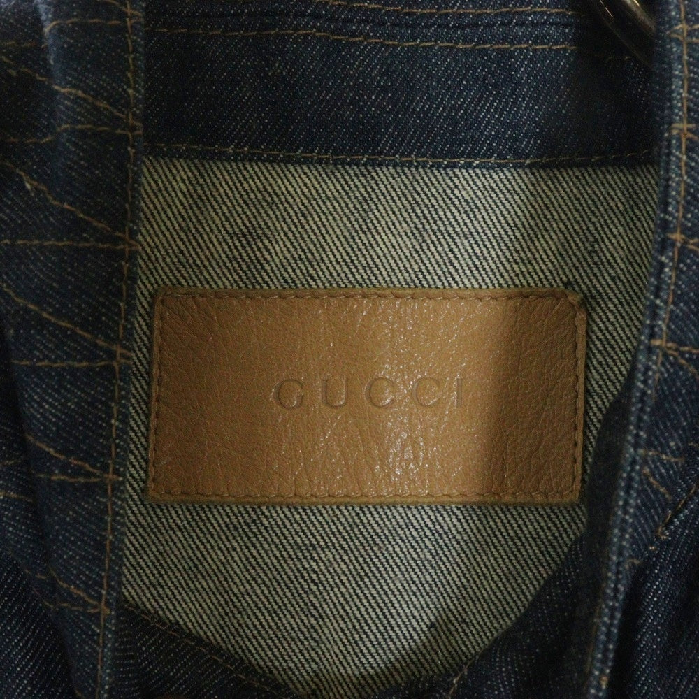 GUCCI(グッチ) トムフォード期 スタンドカラー デニム トラッカージャケット インディゴ 90417-25401