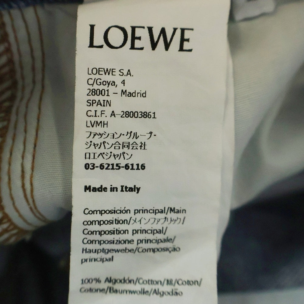 LOEWE(ロエベ) アナグラム クロップド ジーンズ デニム パンツ S359Y11XBT #32