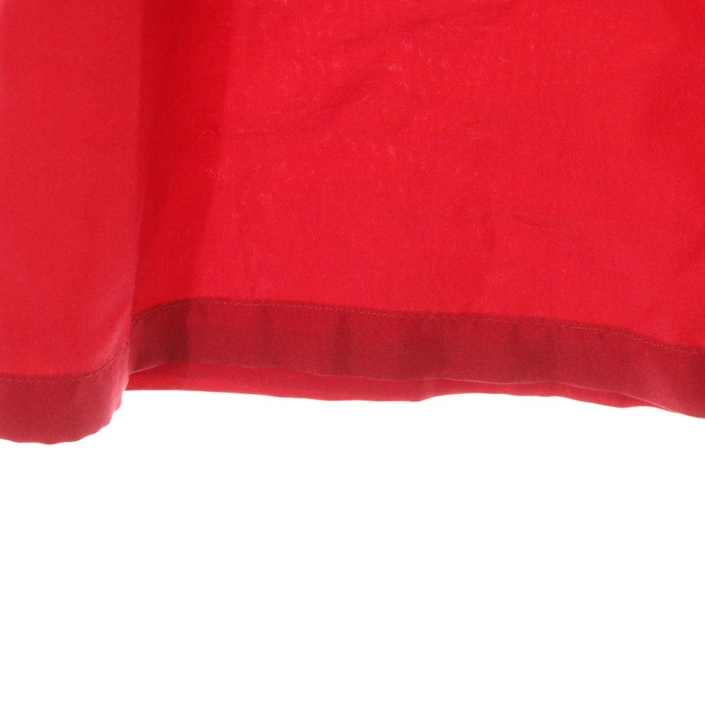 FENDI(フェンディ) シルク ギャザースリーブ プルオーバー 半袖ブラウス レッド レディース FT6055 NBP