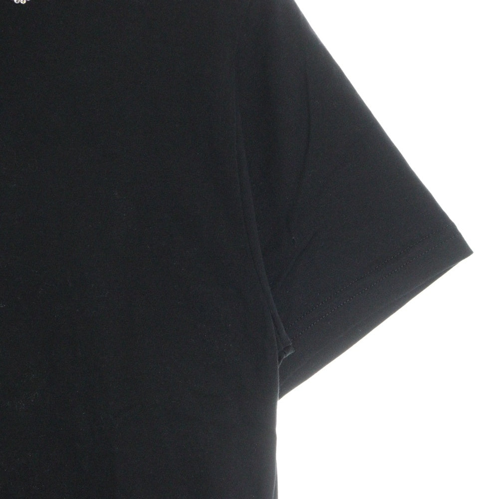 GUCCI(グッチ) 24AW クリスタル ラインストーンロゴ クルーネック 半袖Tシャツ カットソー ブラック レディース 787299