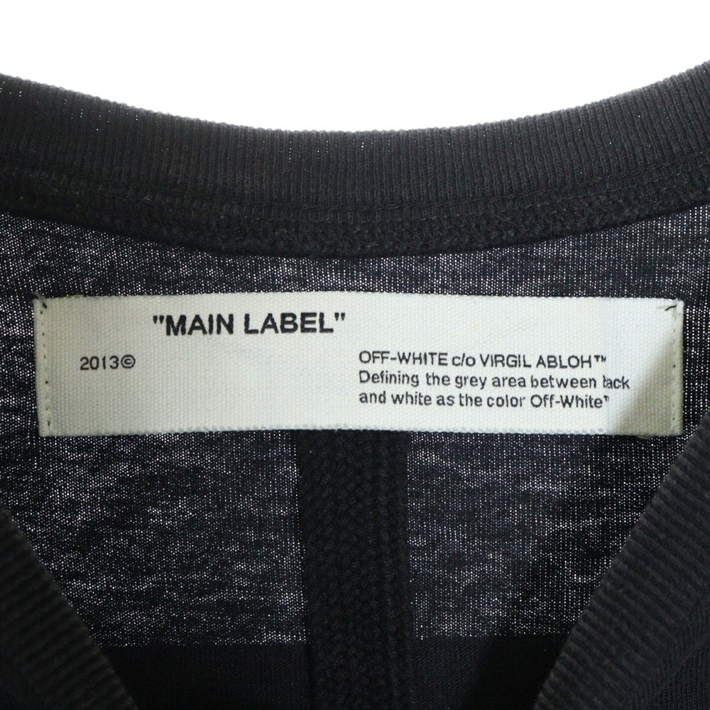 OFF-WHITE(オフホワイト) 19AW ウォーターホール プリント クルーネック 半袖Tシャツ カットソー ブラック OMAA038E19185015