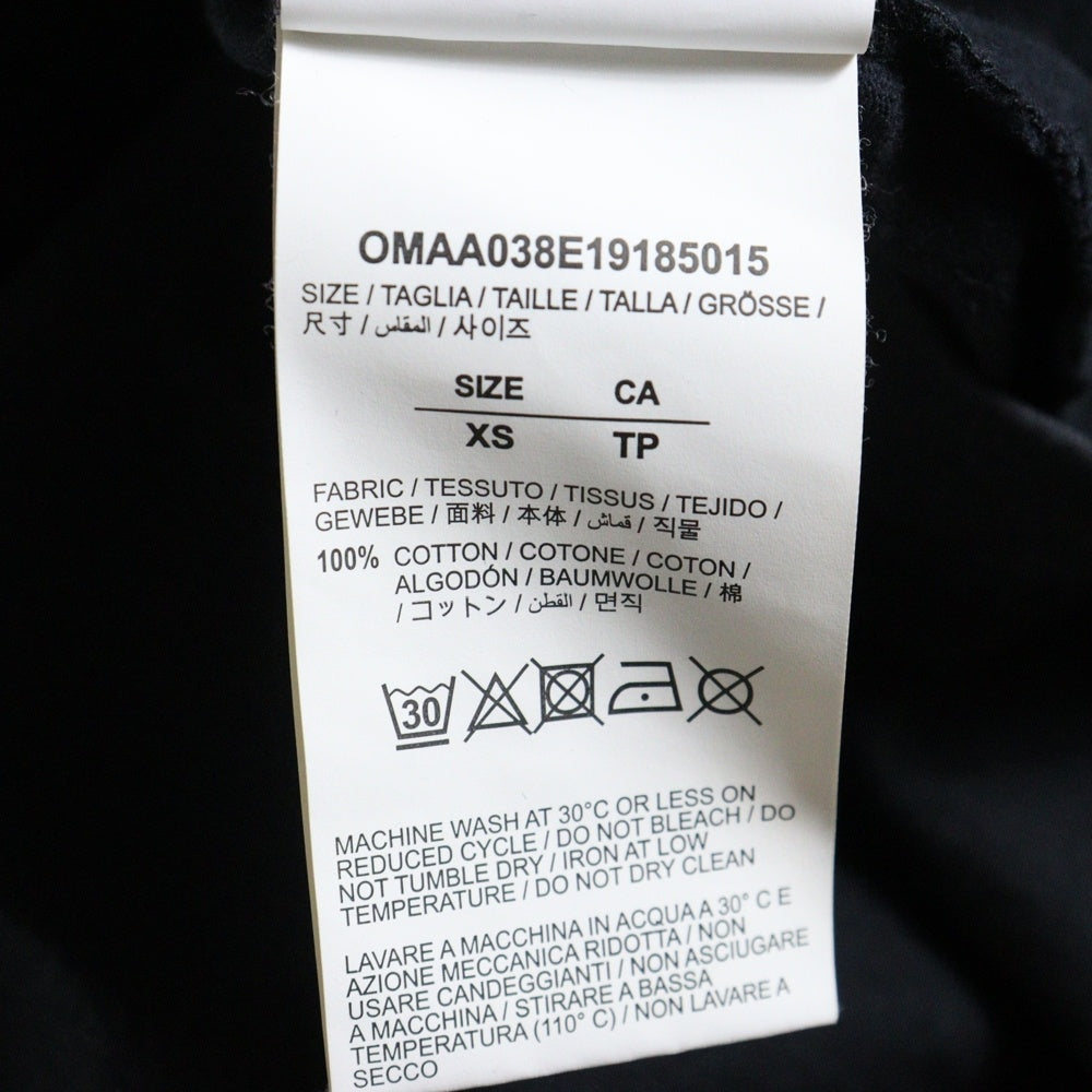 OFF-WHITE(オフホワイト) 19AW ウォーターホール プリント クルーネック 半袖Tシャツ カットソー ブラック OMAA038E19185015