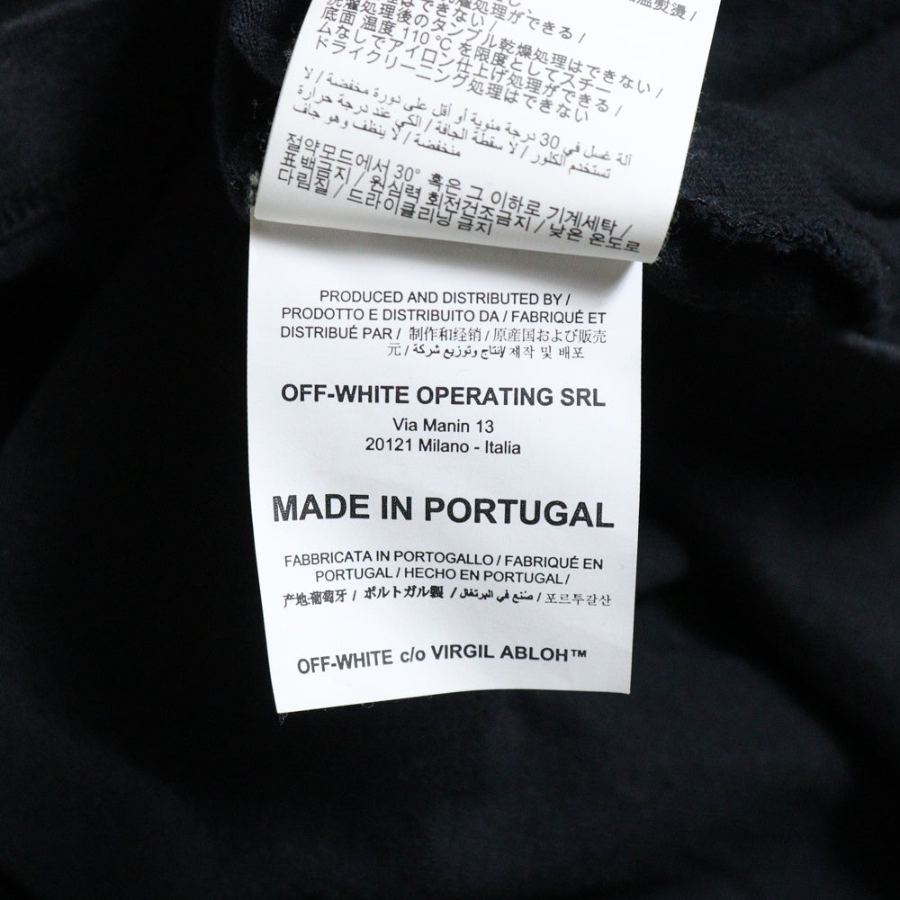 OFF-WHITE(オフホワイト) 19AW ウォーターホール プリント クルーネック 半袖Tシャツ カットソー ブラック OMAA038E19185015