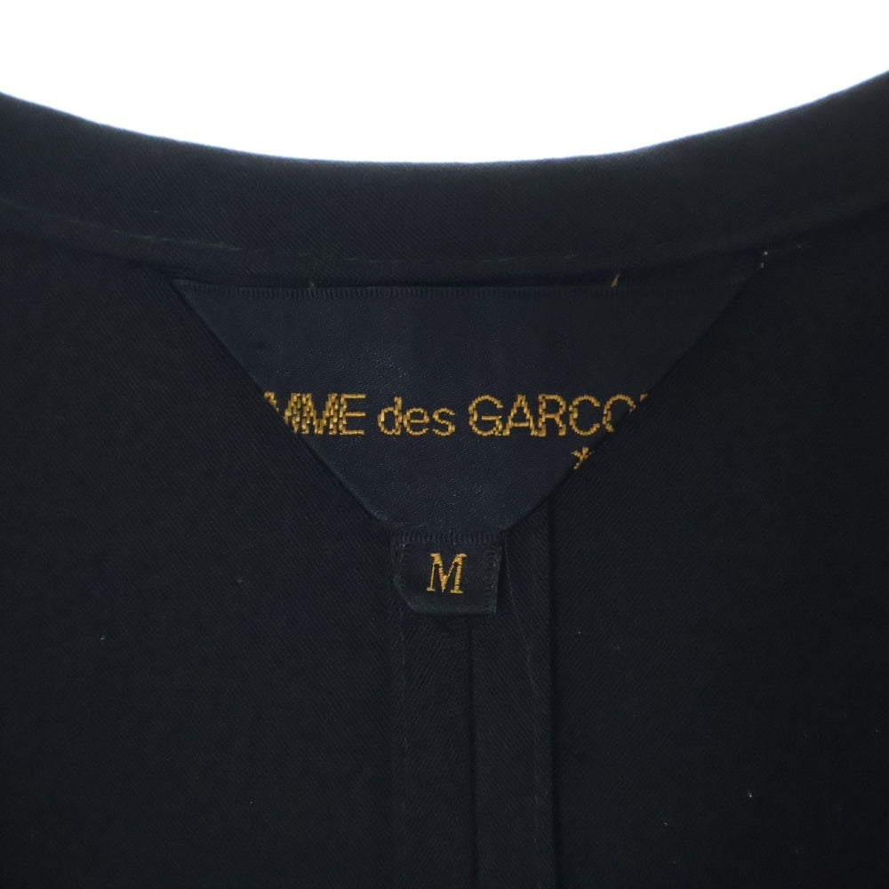COMME des GARCONS(コムデギャルソン) 90AW AD1990 変形 ジップアップベストドッキング レイヤード 3B テーラードジャケット ブラックレディース GJ-05076M
