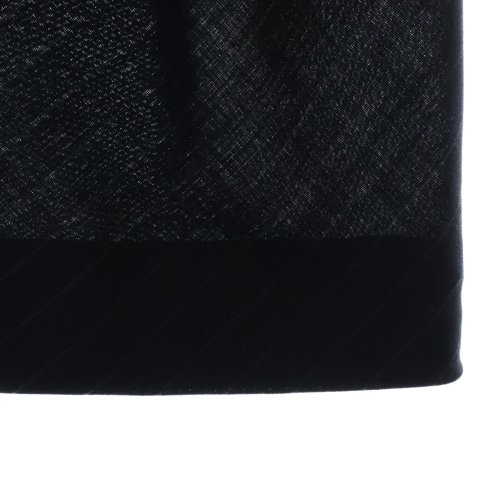 COMME des GARCONS(コムデギャルソン) 21SS AD2020 変形 ピンストライプ総柄 ウール ノースリーブ ミディアムワンピース ネイビー レディース RG-O012