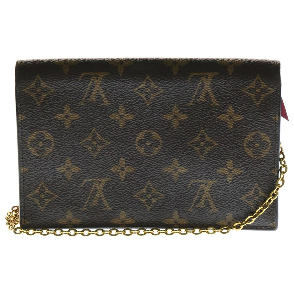 LOUIS VUITTON(ルイヴィトン) ポルトフォイユ フロール チェーン モノグラム フューシャ チェーンウォレット ショルダーバッグ M69578
