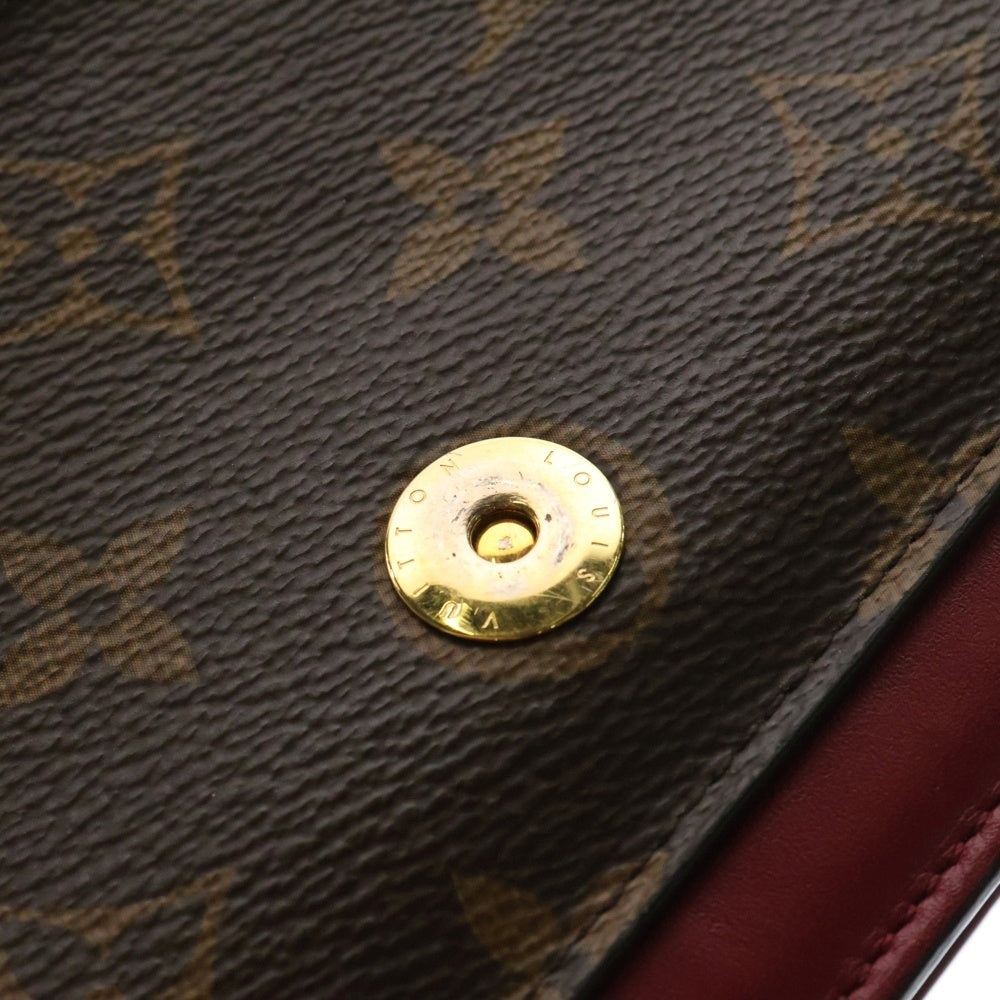 LOUIS VUITTON(ルイヴィトン) ポルトフォイユ フロール チェーン モノグラム フューシャ チェーンウォレット ショルダーバッグ M69578