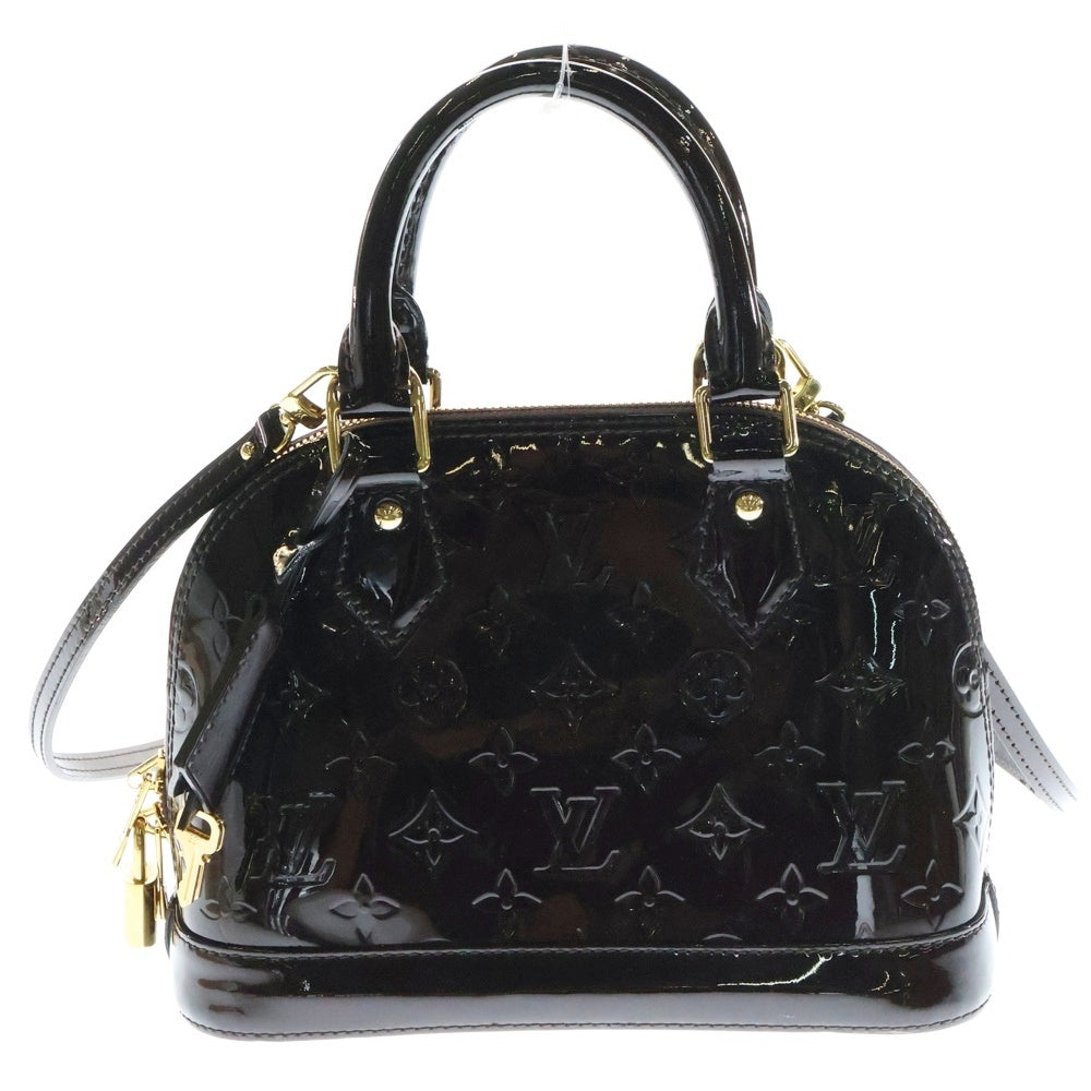LOUIS VUITTON(ルイヴィトン) モノグラム ヴェルニ アルマBB アマラント 2wayハンドバッグ ショルダーバッグ パテントレザー M91678