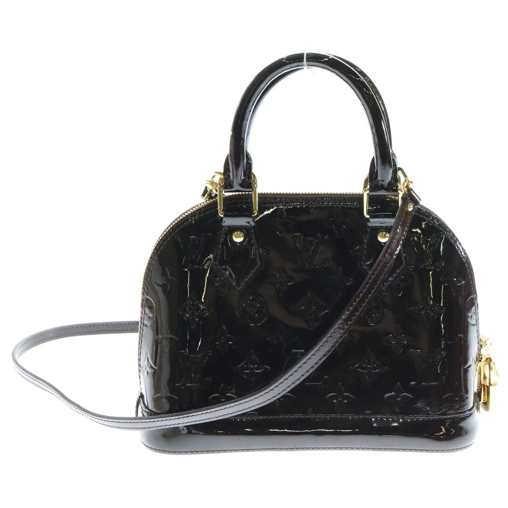 LOUIS VUITTON(ルイヴィトン) モノグラム ヴェルニ アルマBB アマラント 2wayハンドバッグ ショルダーバッグ パテントレザー M91678