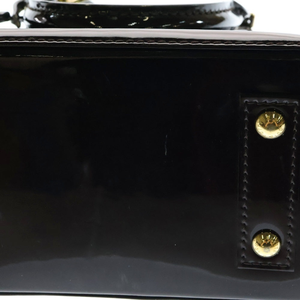 LOUIS VUITTON(ルイヴィトン) モノグラム ヴェルニ アルマBB アマラント 2wayハンドバッグ ショルダーバッグ パテントレザー M91678