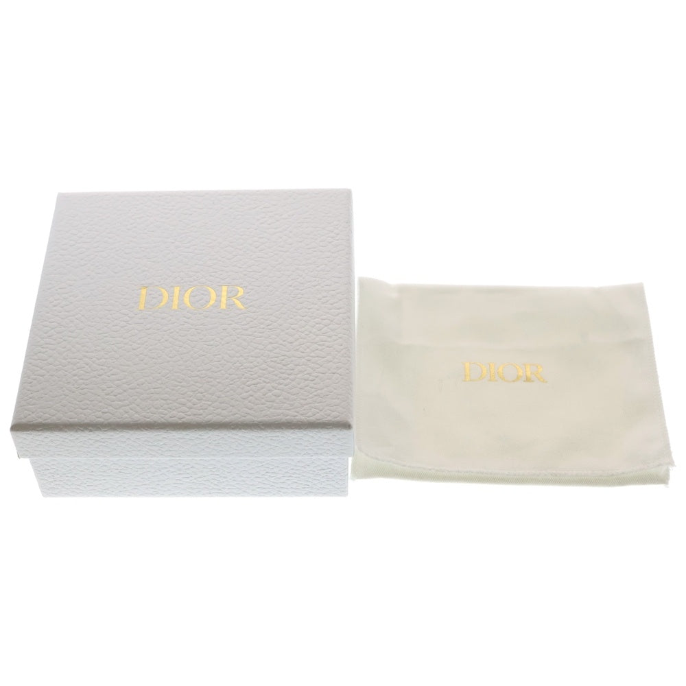 Christian Dior(クリスチャンディオール) CD レディディオール カロ ハイビスカス ハート カナージュ 三つ折り財布 コンパクトウォレット コインケース ゴールド金具 ピンク レザー