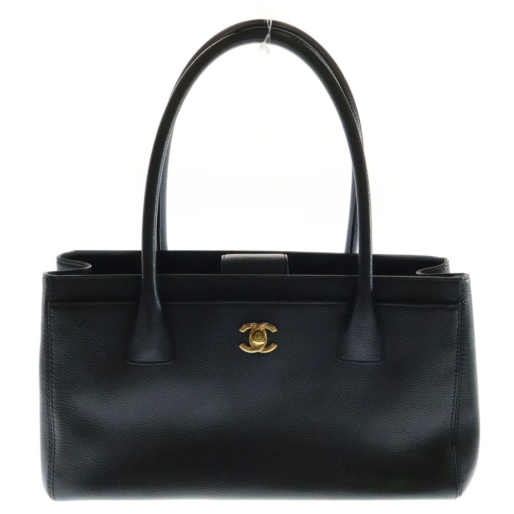 CHANEL(シャネル) エグゼクティブ トートバッグ ハンドバッグ ブラック キャビアスキン ゴールド金具