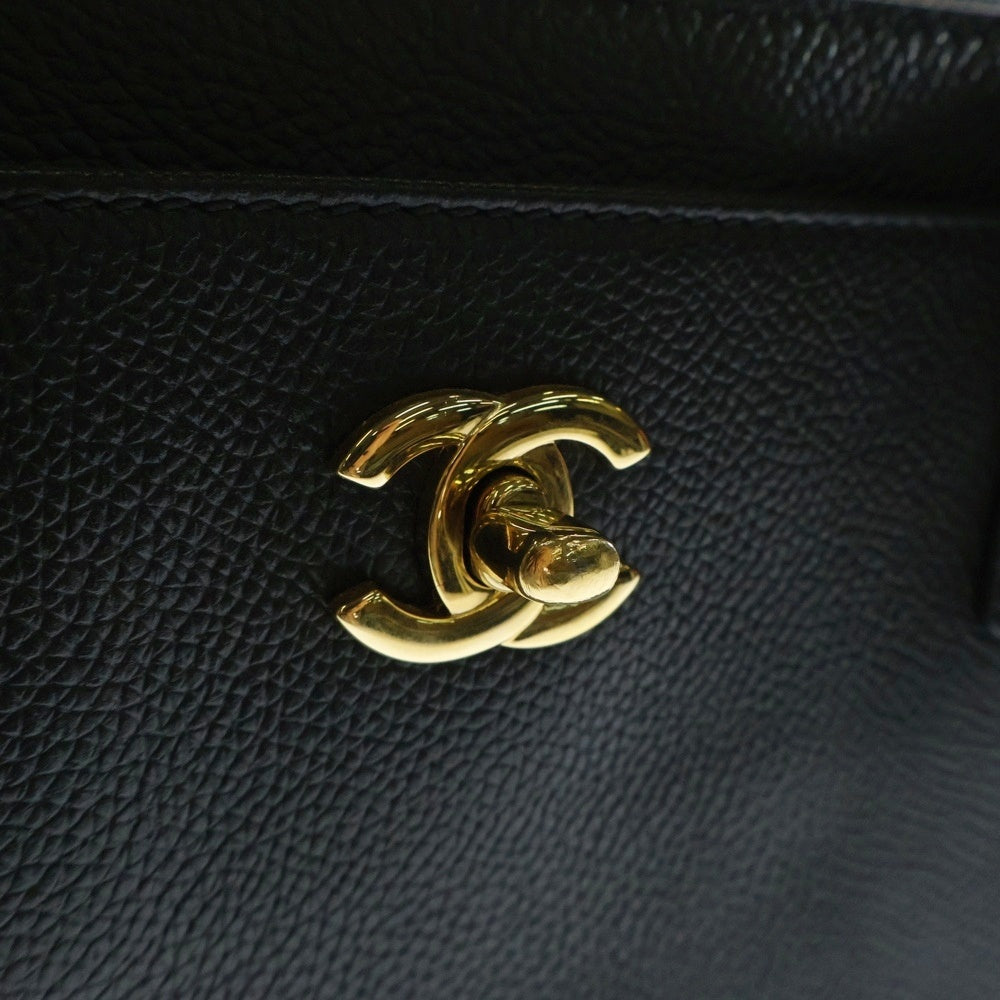 CHANEL(シャネル) エグゼクティブ トートバッグ ハンドバッグ ブラック キャビアスキン ゴールド金具