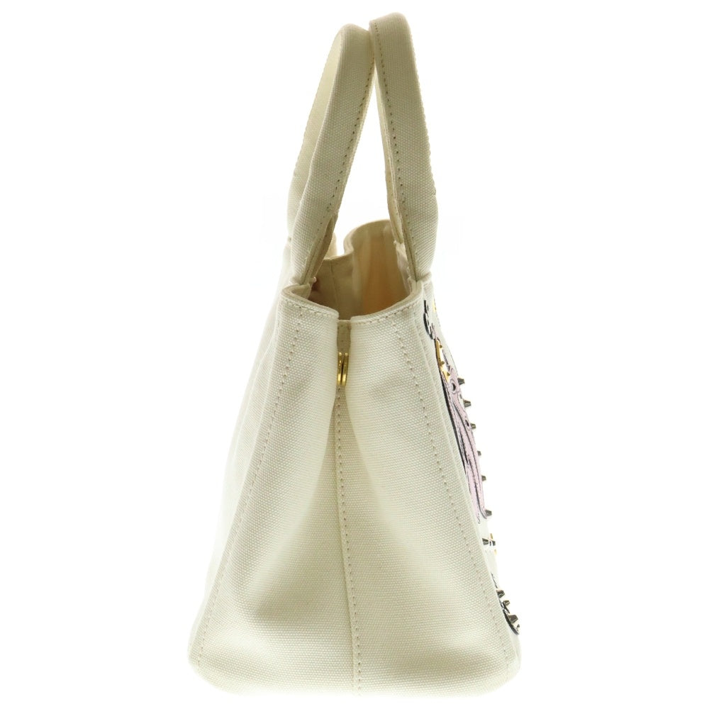 PRADA(プラダ) カナパ ハワイ限定 2WAYバッグ ハンドバッグ ショルダーバッグ ホワイト ゴールド金具 キャンバス 1BG439