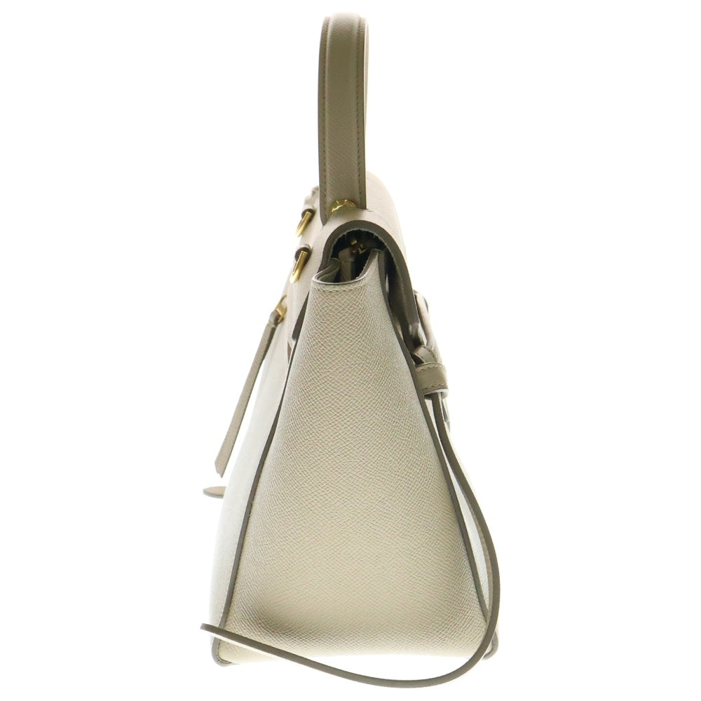 CELINE(セリーヌ) ベルトバッグ ナノ 2WAYバッグ ショルダーバッグ ハンドバッグ ゴールド金具 ベージュ系 レザー