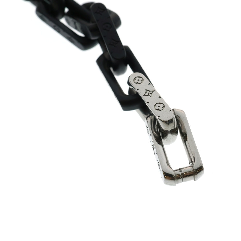 LOUIS VUITTON(ルイヴィトン) コリエモノグラム チェーン ネックレス ペンダント シルバー×ブラック M00677