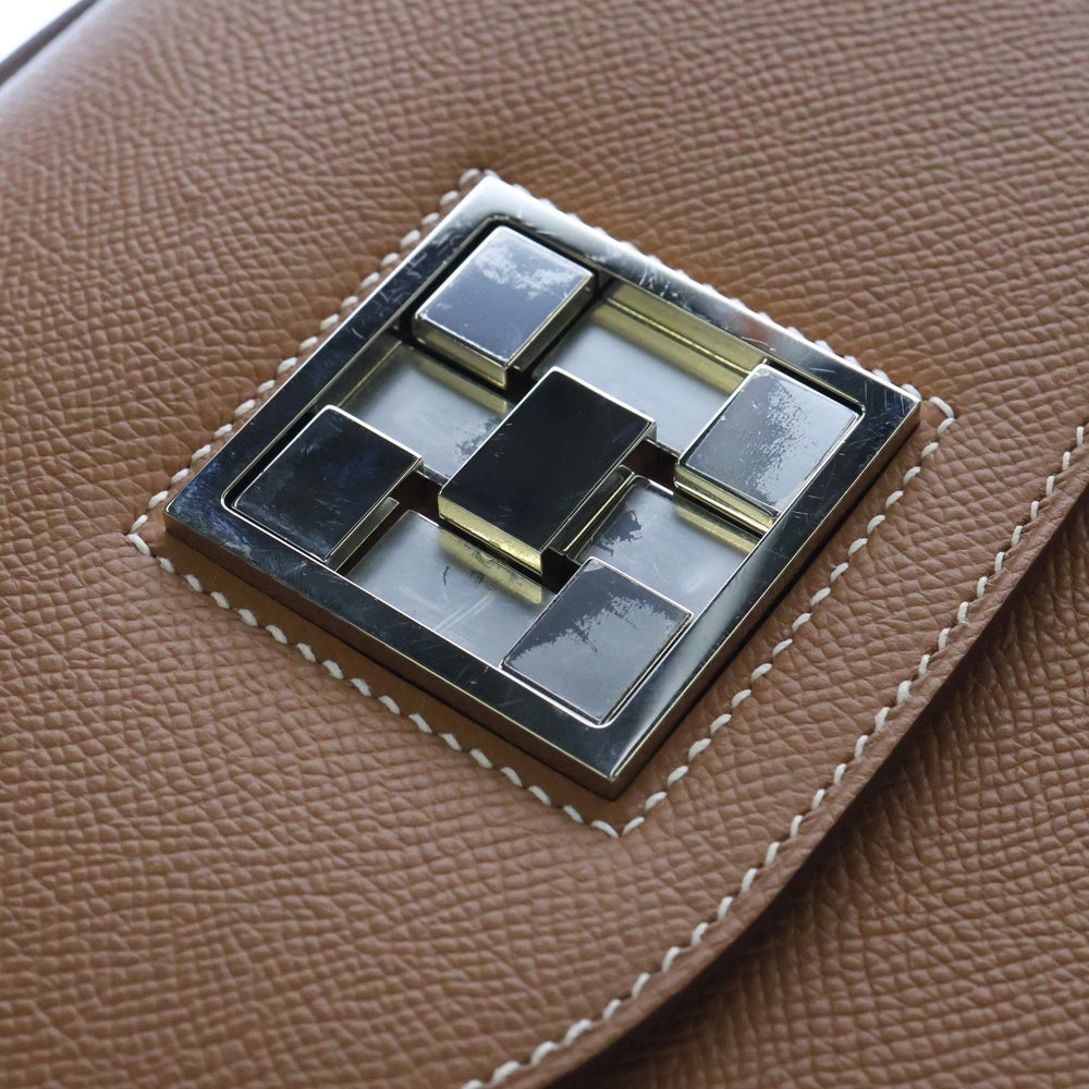 HERMES(エルメス) モザイク24 ゴールド エプソン ショルダーバッグ シルバー金具 U刻印