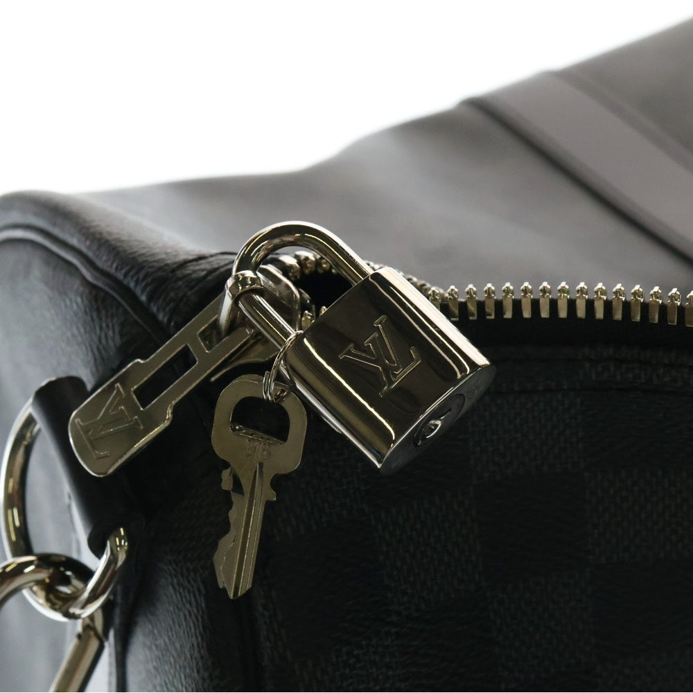 LOUIS VUITTON(ルイヴィトン) ダミエグラフィット キーポルバンドリエール45 2WAY レザーボストンバッグ ショルダーバッグ グレー N41418