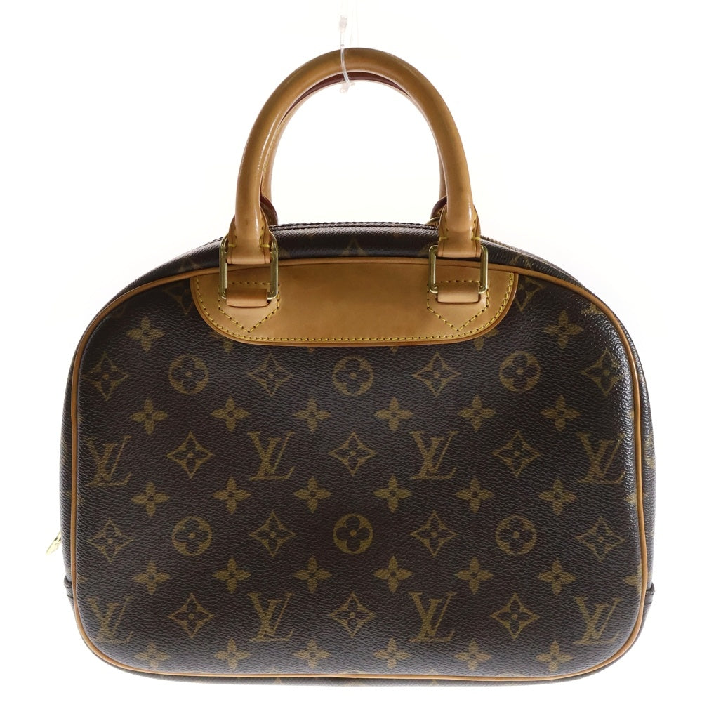 LOUIS VUITTON(ルイヴィトン) モノグラム ドーヴィル ハンドバッグ ブラウン ゴールド金具 レザー×PVC M47270