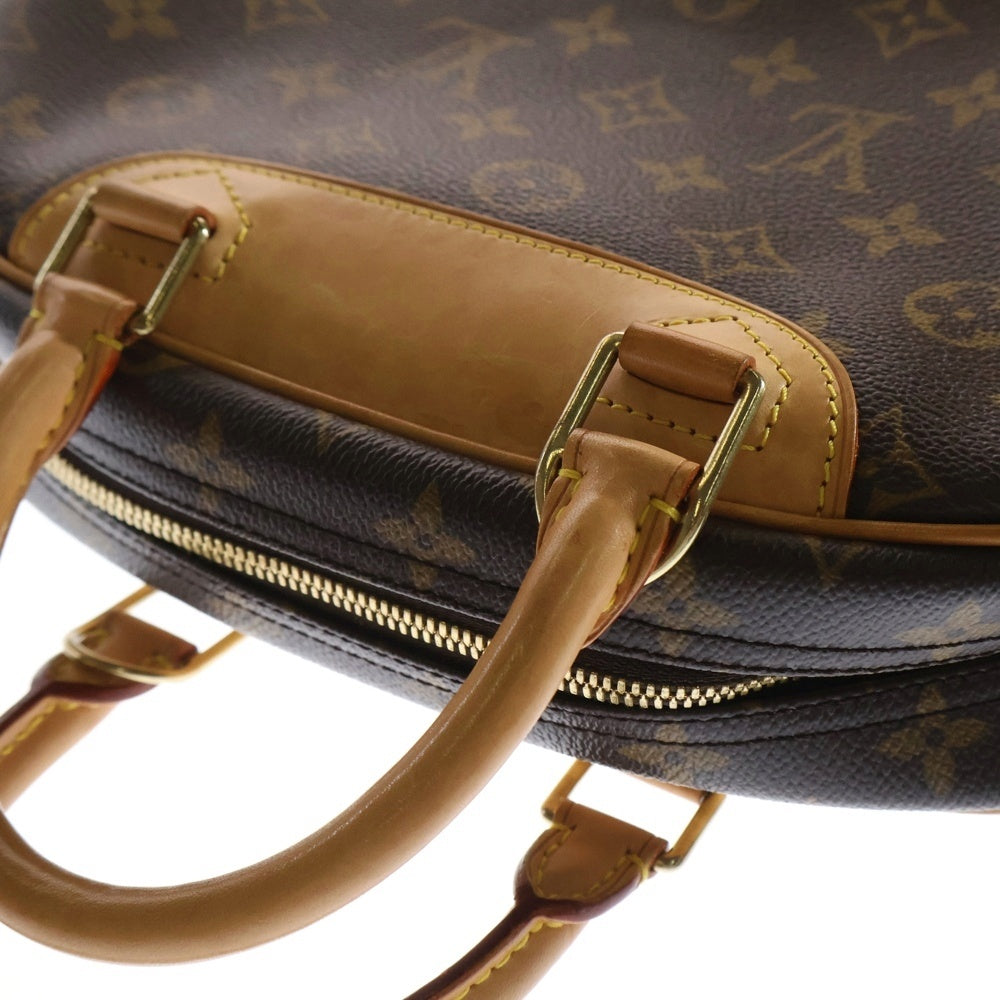 LOUIS VUITTON(ルイヴィトン) モノグラム ドーヴィル ハンドバッグ ブラウン ゴールド金具 レザー×PVC M47270