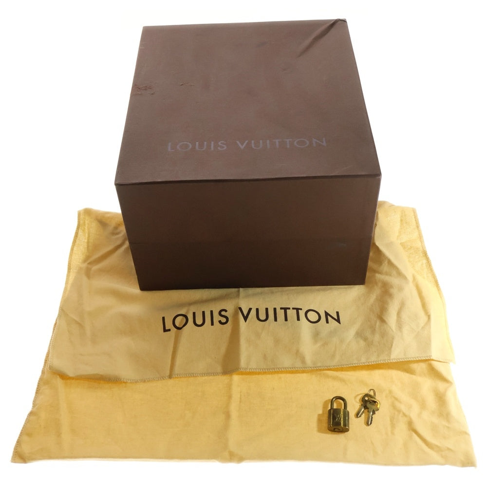 LOUIS VUITTON(ルイヴィトン) モノグラム ドーヴィル ハンドバッグ ブラウン ゴールド金具 レザー×PVC M47270