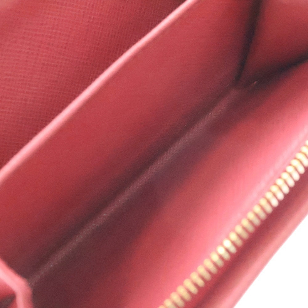 PRADA(プラダ) サフィアーノレザー コンパクトウォレット L字ファスナー 二つ折り財布 ピンク 1ML225