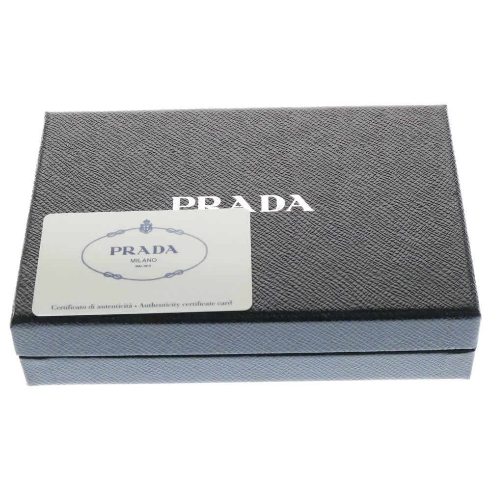 PRADA(プラダ) サフィアーノレザー コンパクトウォレット L字ファスナー 二つ折り財布 ピンク 1ML225