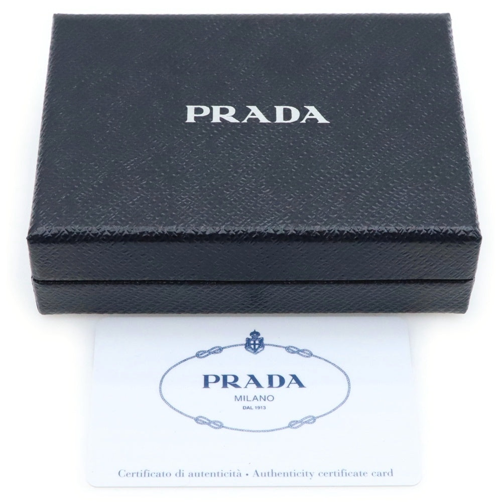 PRADA(プラダ) ロゴプレート サフィアーノレザー 6連 キーケース キーホルダー ゴールド金具 ピンク 1PG222