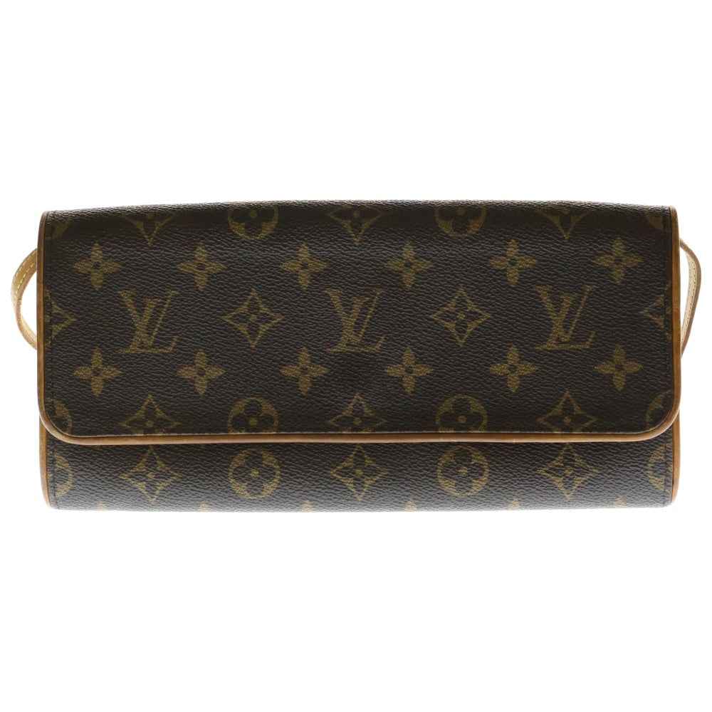 LOUIS VUITTON(ルイヴィトン) モノグラム ポシェットツインGM ショルダーバッグ ブラウン M51852